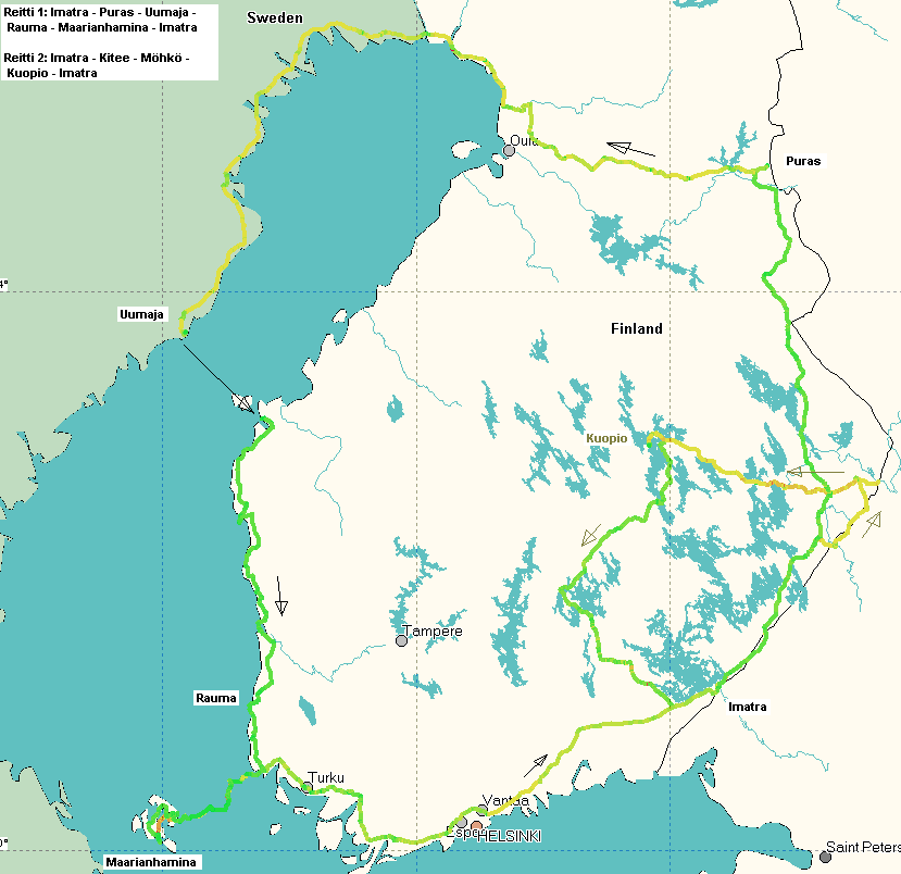 Syksyn 2005 viimeiset ajoreissut